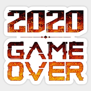 2020 Game Over Funny T-Shirt for Quarantined Gamers Sticker